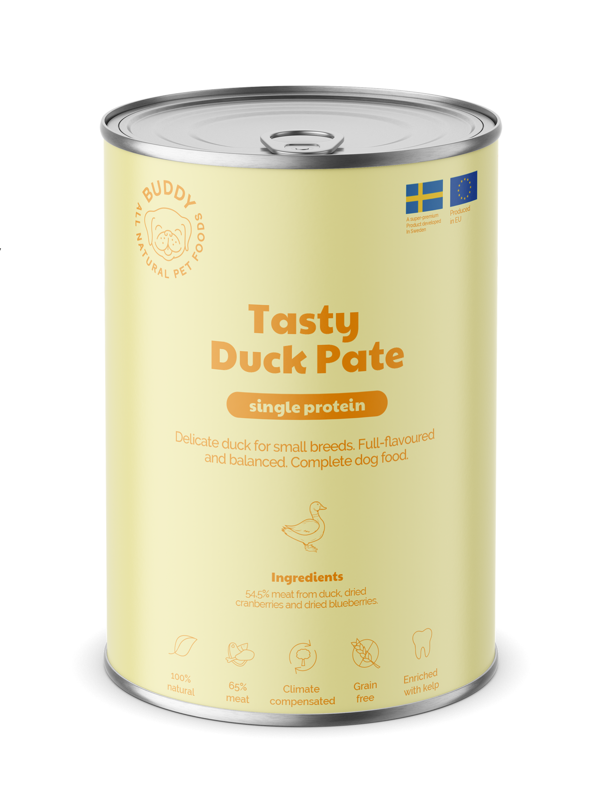 Tasty Duck Pâté våtfoder med anka för små hundar