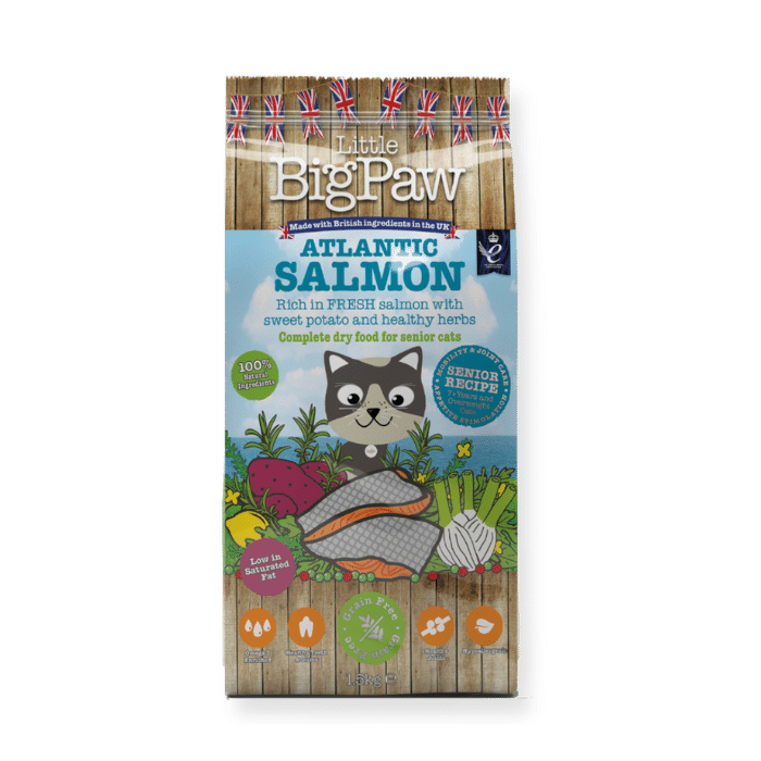 Little BigPaw Atlantic Salmon Dry Food Senior Cats 350g