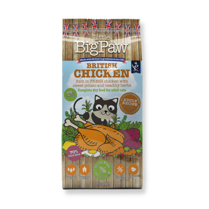 Little BigPaw British Chicken Dry Food Adult Cats 1500g